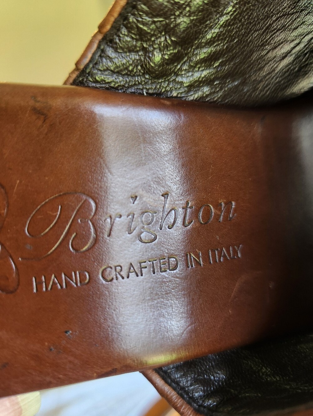 Brighton Brown Leather Slide Sandals Size 8.5 - Picture 5 of 13